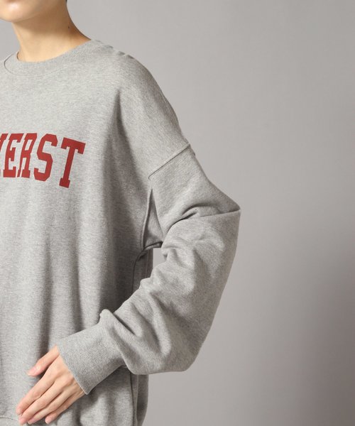 LOWRYS FARM（ローリーズファーム）の「ウラケロゴプルオーバー 851672（スウェット・レディース・チャコールグレー/グレー/アイボリー・FREE）」の4枚目の写真