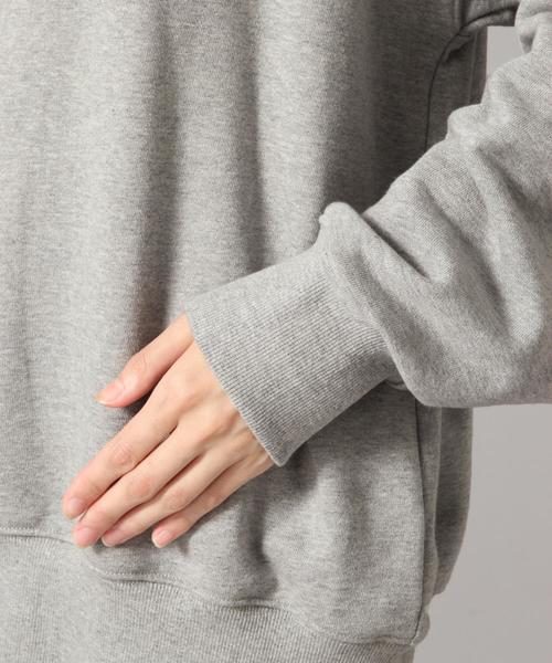 LOWRYS FARM（ローリーズファーム）の「ウラケロゴプルオーバー 851672（スウェット・レディース・チャコールグレー/グレー/アイボリー・FREE）」の5枚目の写真