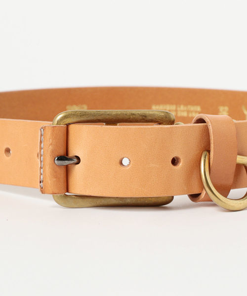 YUKETEN / Dリング ステッチド レザーベルト ＜MEN・UNISEX