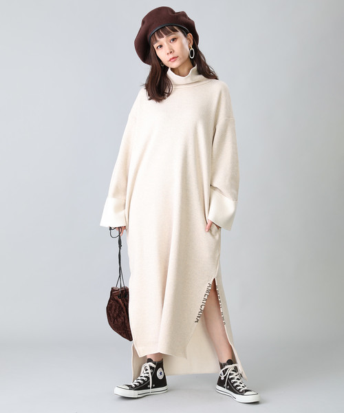 Store アメリカーナ Store フリークスストア のファッション Freaks Americana Freaks ワンピース Freaks 別注スーピマ裏毛ハイネックワンピース ワンピース セール