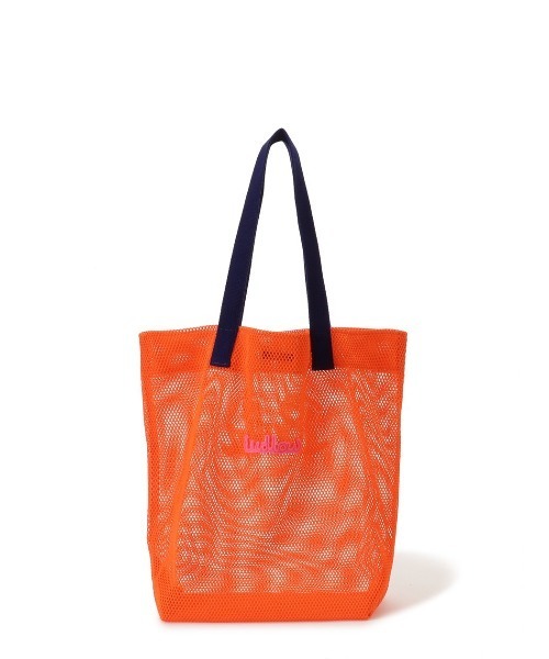 LUDLOW（ラドロー）の「Mesh tote（トートバッグ・レディース・ベージュ/オレンジ/ピンク/ブルー/グレー・FREE）」の18枚目の写真