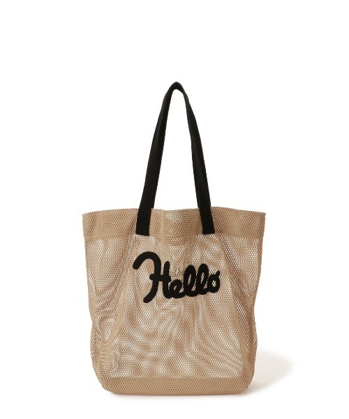 LUDLOW（ラドロー）の「Mesh tote（トートバッグ・レディース・ベージュ/オレンジ/ピンク/ブルー/グレー・FREE）」の9枚目の写真