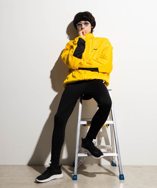 WEGO（ウィゴー）の「WEGO/裏ボアスタンドブルゾン（ブルゾン・メンズ・ブラック/パープル/イエロー・MEDIUM/LARGE）」の8枚目の写真