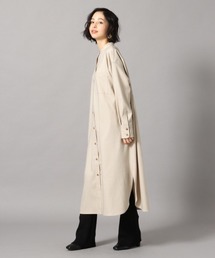 LOWRYS FARM | バンドカラーロングシャツワンピース　860298(ワンピース)