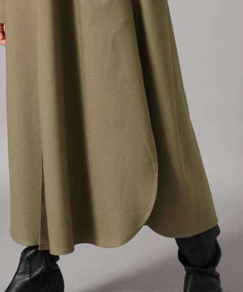 LOWRYS FARM（ローリーズファーム）の「バンドカラーロングシャツワンピース　860298（ワンピース・レディース・ブラウン/カーキ/アイボリー・FREE）」の10枚目の写真