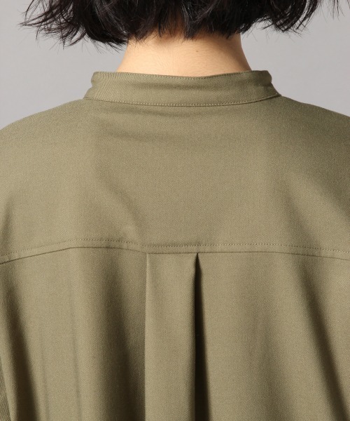 LOWRYS FARM（ローリーズファーム）の「バンドカラーロングシャツワンピース　860298（ワンピース・レディース・ブラウン/カーキ/アイボリー・FREE）」の11枚目の写真