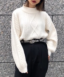 PAGEBOY | 【新春限定アイテム】ケーブルハイネックニット(ニット/セーター)