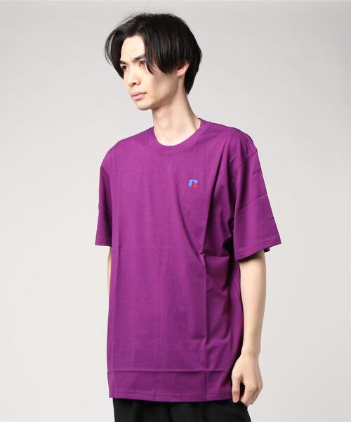 Russell Athletic（ラッセルアスレティック）の「【RUSSELL ATHLETIC/ラッセルアスレティック】（UN）BASELINER TEE LIGHTWEIGHT（Tシャツ/カットソー・メンズ・ホワイト/タン/サックスブルー/ネイビー/ナチュラル/グレー/ブラック/パープル/レッド/ピンク/グリーン/ダークブルー/オレンジ/オートミール/ブルー/マルーン/オリーブ/A・X-LARGE/MEDIUM/LARGE）」の13枚目の写真