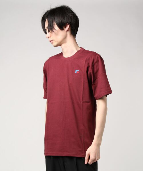 Russell Athletic（ラッセルアスレティック）の「【RUSSELL ATHLETIC/ラッセルアスレティック】（UN）BASELINER TEE LIGHTWEIGHT（Tシャツ/カットソー・メンズ・ホワイト/タン/サックスブルー/ネイビー/ナチュラル/グレー/ブラック/パープル/レッド/ピンク/グリーン/ダークブルー/オレンジ/オートミール/ブルー/マルーン/オリーブ/A・X-LARGE/MEDIUM/LARGE）」の16枚目の写真