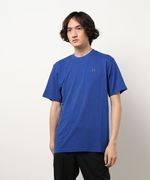 Russell Athletic（ラッセルアスレティック）の「【RUSSELL ATHLETIC/ラッセルアスレティック】（UN）BASELINER TEE LIGHTWEIGHT（Tシャツ/カットソー・メンズ・ホワイト/タン/サックスブルー/ネイビー/ナチュラル/グレー/ブラック/パープル/レッド/ピンク/グリーン/ダークブルー/オレンジ/オートミール/ブルー/マルーン/オリーブ/A・X-LARGE/MEDIUM/LARGE）」の18枚目の写真