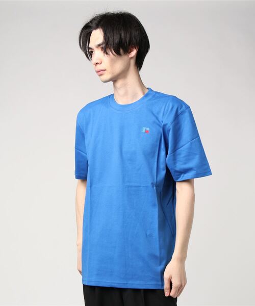 Russell Athletic（ラッセルアスレティック）の「【RUSSELL ATHLETIC/ラッセルアスレティック】（UN）BASELINER TEE LIGHTWEIGHT（Tシャツ/カットソー・メンズ・ホワイト/タン/サックスブルー/ネイビー/ナチュラル/グレー/ブラック/パープル/レッド/ピンク/グリーン/ダークブルー/オレンジ/オートミール/ブルー/マルーン/オリーブ/A・X-LARGE/MEDIUM/LARGE）」の11枚目の写真