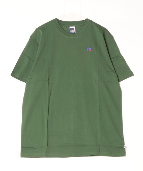 Russell Athletic（ラッセルアスレティック）の「【RUSSELL ATHLETIC/ラッセルアスレティック】（UN）BASELINER TEE LIGHTWEIGHT（Tシャツ/カットソー・メンズ・ホワイト/タン/サックスブルー/ネイビー/ナチュラル/グレー/ブラック/パープル/レッド/ピンク/グリーン/ダークブルー/オレンジ/オートミール/ブルー/マルーン/オリーブ/A・X-LARGE/MEDIUM/LARGE）」の9枚目の写真
