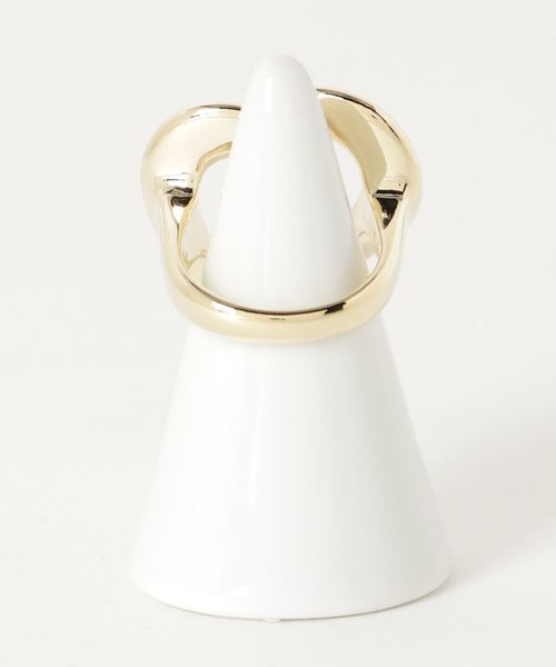 WEGO（ウィゴー）の「WEGO/ビッグハートリング（リング・レディース・ゴールド/シルバー・FREE）」の3枚目の写真