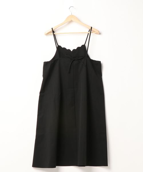 POU DOU DOU(プードゥドゥ)の「スカラップフレアーキャミワンピース(ワンピース・レディース・グレー/ミント/ブラック・3)」の22枚目の写真