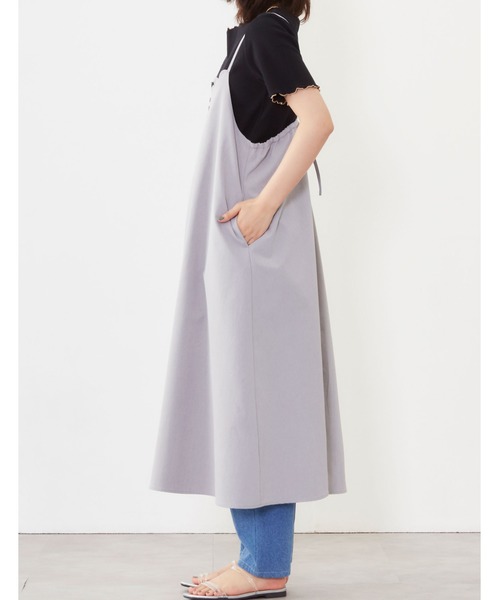 POU DOU DOU(プードゥドゥ)の「スカラップフレアーキャミワンピース(ワンピース・レディース・グレー/ミント/ブラック・3)」の20枚目の写真