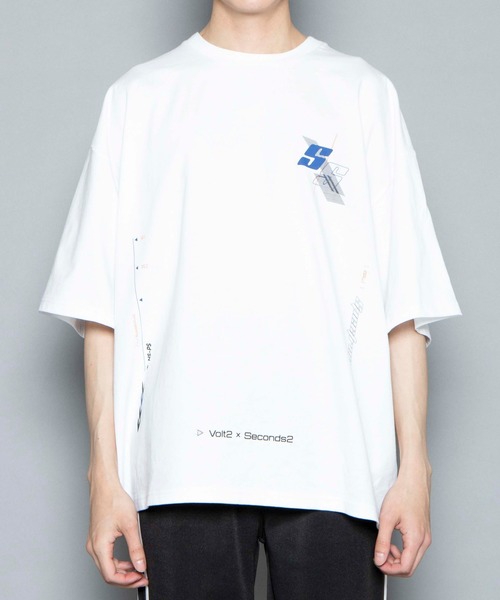 WEGO（ウィゴー）の「WEGO/マルチロゴビッグシルエット半袖Tシャツ（Tシャツ/カットソー・メンズ・ホワイト/ブラック・MEDIUM/LARGE）」の10枚目の写真