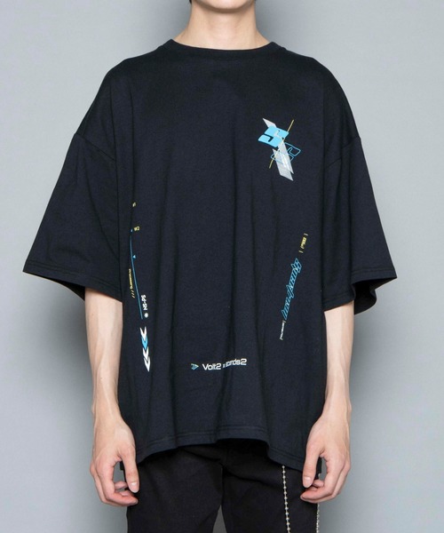 WEGO（ウィゴー）の「WEGO/マルチロゴビッグシルエット半袖Tシャツ（Tシャツ/カットソー・メンズ・ホワイト/ブラック・MEDIUM/LARGE）」の7枚目の写真