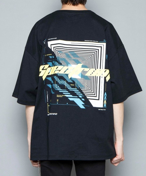 WEGO（ウィゴー）の「WEGO/マルチロゴビッグシルエット半袖Tシャツ（Tシャツ/カットソー・メンズ・ホワイト/ブラック・MEDIUM/LARGE）」の4枚目の写真