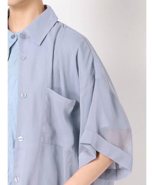 jouetie(ジュエティ)の「レイヤードシャツセット(シャツ/ブラウス・レディース・ライトブルー/ブラック/ベージュ・MEDIUM)」の9枚目の写真