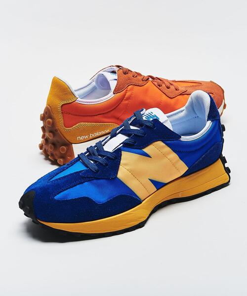NEW BALANCE(ニューバランス)の「【国内exclusive】 <New Balance(ニューバランス)>∴ MS327/スニーカーΨ ◆(スニーカー・レディース・ロイヤルブルー/オレンジ・24.5cm/24cm/25cm/22.5cm/23.5cm/23cm)」の4枚目の写真