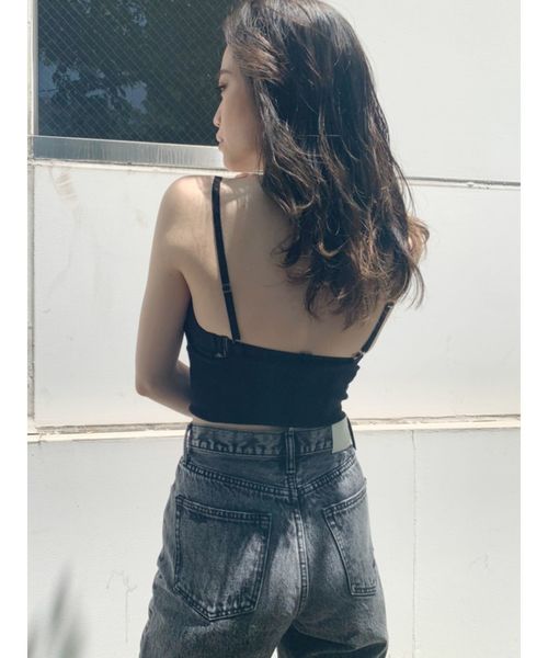 GYDA（ジェイダ）の「カシュクールビスチェ（キャミソール・レディース・ブラウン/ブラック・FREE）」の5枚目の写真