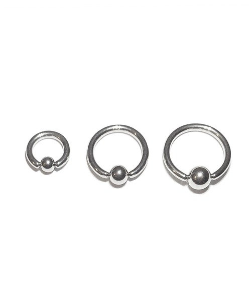 MORPH(モルフ)の「MORPH モルフ CBR ボディーピアス 12ゲージ 8mm~14mm(ピアス(片耳用)・メンズ・シルバー・8/10/12/14/6)」の2枚目の写真