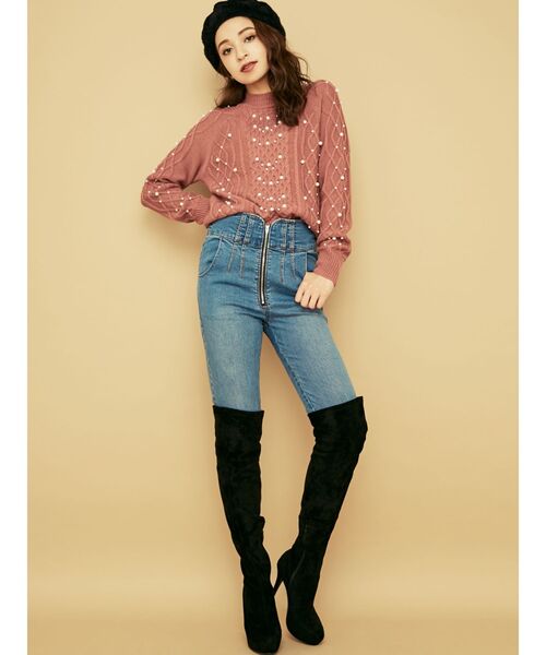 RESEXXY（リゼクシー）の「アンゴラ風ベレー帽（ハンチング/ベレー帽・レディース・ブラック/ベージュ/グレー・FREE）」の8枚目の写真