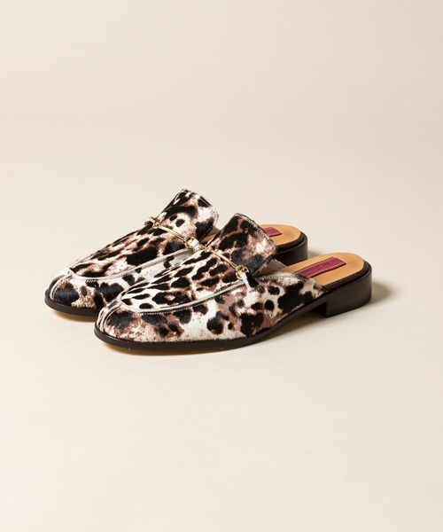 PICHE ABAHOUSE(ピシェ アバハウス)の「Bianc -Karola レオパード柄ミュール(ローファー・レディース・その他・35/36/37/38/39)」の1枚目の写真