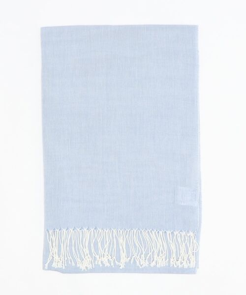 CRAFT STANDARD BOUTIQUE（クラフトスタンダードブティック）の「大判シャンブレー無地ストール（ストール/ショール・レディース・ネイビー/オレンジ/ブルー・FREE）」の3枚目の写真