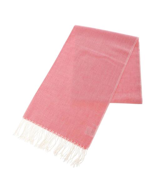 CRAFT STANDARD BOUTIQUE（クラフトスタンダードブティック）の「大判シャンブレー無地ストール（ストール/ショール・レディース・ネイビー/オレンジ/ブルー・FREE）」の4枚目の写真