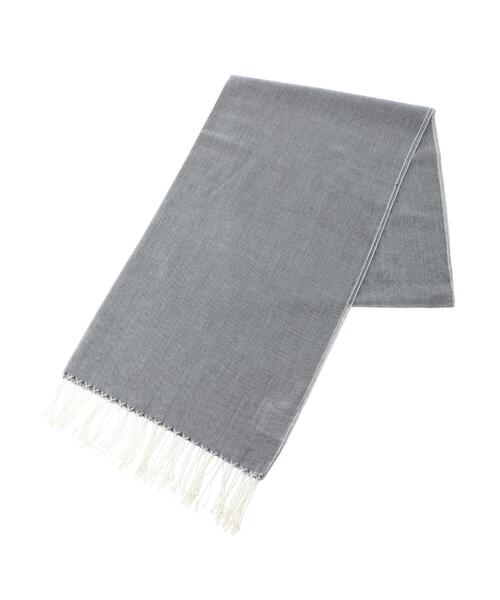 CRAFT STANDARD BOUTIQUE（クラフトスタンダードブティック）の「大判シャンブレー無地ストール（ストール/ショール・レディース・ネイビー/オレンジ/ブルー・FREE）」の6枚目の写真