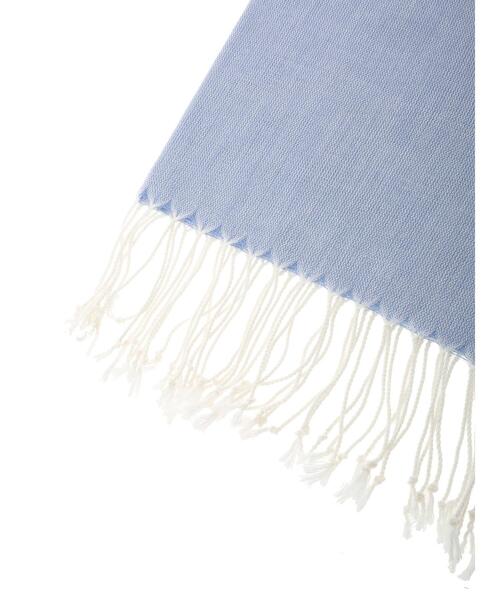 CRAFT STANDARD BOUTIQUE（クラフトスタンダードブティック）の「大判シャンブレー無地ストール（ストール/ショール・レディース・ネイビー/オレンジ/ブルー・FREE）」の7枚目の写真