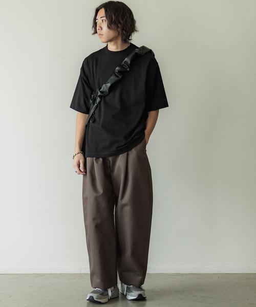 【限定特価】 セール】HIGH PANTS（その他パンツ TUCK DEEP GABA PEACH COUNT ジャケット・アウター