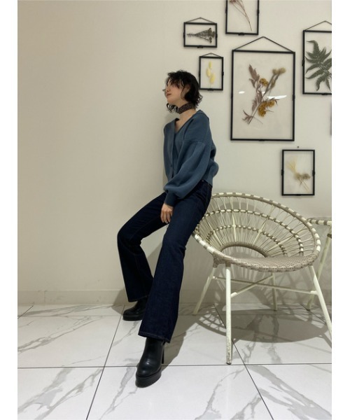 HIGH WAIST DENIM FLARE/ハイウエスデニムフレア（デニムパンツ