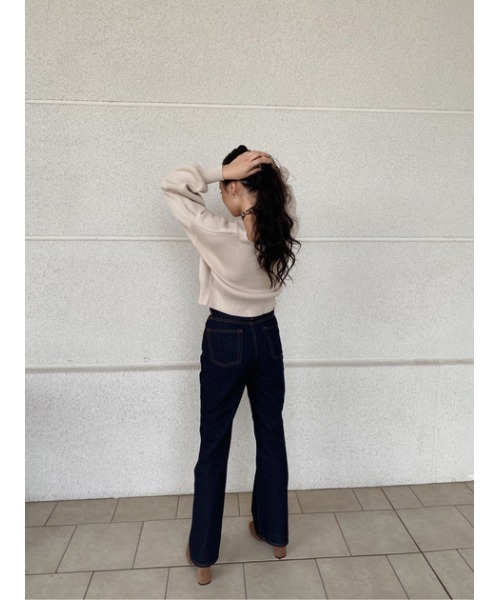 HIGH WAIST DENIM FLARE/ハイウエスデニムフレア（デニムパンツ