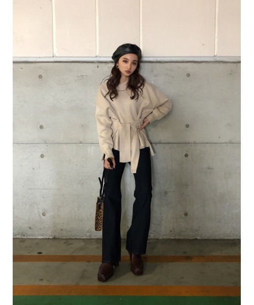 HIGH WAIST DENIM FLARE/ハイウエスデニムフレア（デニムパンツ