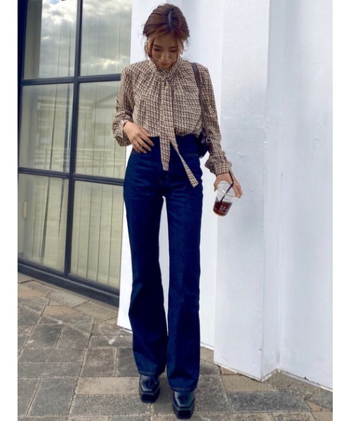 HIGH WAIST DENIM FLARE/ハイウエスデニムフレア（デニムパンツ