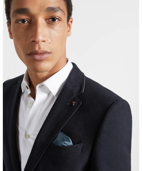【未使用級】TED BAKER　ベロア テーラード ジャケット ストレッチ/ソフト/軽量/JAPANファブリック】ストレッチベロア