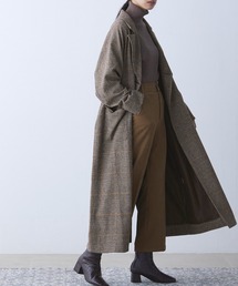 EMMA（EMMA CLOTHES） | オーバーサイズ ダブルボタン ラグランスリーブ フラップポケット付きロングコート(チェスターコート)