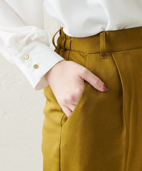 natural couture(ナチュラルクチュール)の「美シルエット微起毛テーパードパンツ Lサイズ(その他パンツ・レディース・ブラック/モカ/ライトベージュ/ブルー/マスタード/ピンク・LARGE)」の21枚目の写真