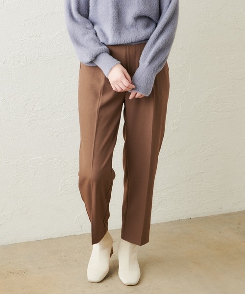 natural couture(ナチュラルクチュール)の「美シルエット微起毛テーパードパンツ Lサイズ(その他パンツ・レディース・ブラック/モカ/ライトベージュ/ブルー/マスタード/ピンク・LARGE)」の15枚目の写真