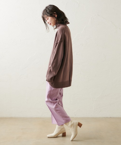 natural couture(ナチュラルクチュール)の「美シルエット微起毛テーパードパンツ Lサイズ(その他パンツ・レディース・ブラック/モカ/ライトベージュ/ブルー/マスタード/ピンク・LARGE)」の17枚目の写真
