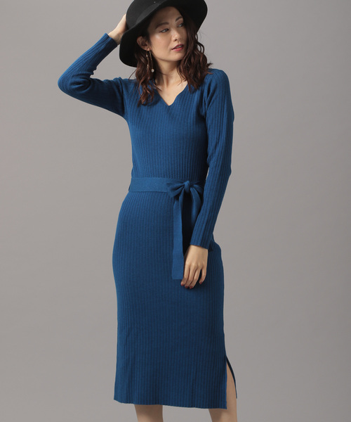 セール ブランド古着 ニットワンピース ワンピース Andemiu アンデミュウ のファッション通販 Zozoused