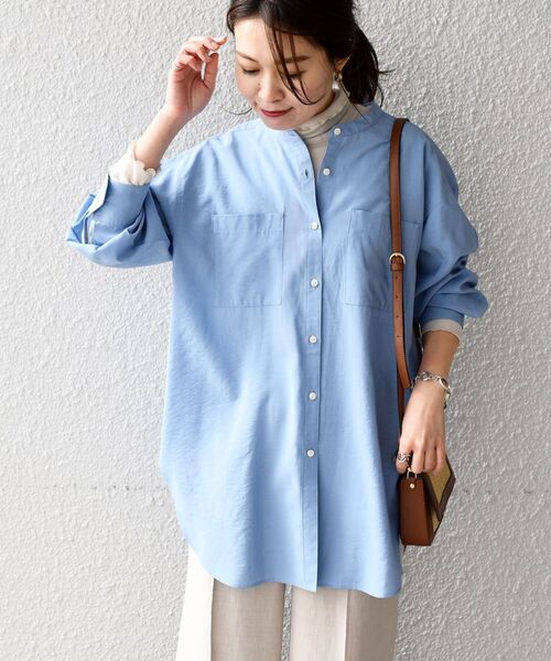 SHIPS(シップス)の「〈手洗い可能〉MANTECOシャツ◇(シャツ/ブラウス・レディース・オフホワイト/ブルー/イエロー・ONE SIZE)」の15枚目の写真