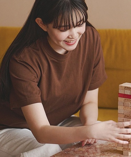 Printstar（プリントスター）の「1枚でも透けない！【Printstar】7.4オンス スーパーヘビーウェイトTシャツ 半袖 無地T 00148（Tシャツ/カットソー・レディース・杢グレー/ブラック/カーキ/ネイビー/オレンジ/ホワイト/バーガンディー/ライトブルー/ライトピンク/レッド/ベージュ/アイボリー/ライトパープル/ラベンダー/ロイヤルブルー/イエロー/ライトブラック/ライトベージュ/ダークブラウン/ダークベージュ/ダークグリーン/セージグリーン・L/XL/M/S/2XL）」の6枚目の写真
