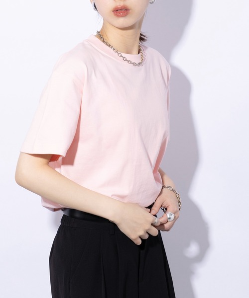 Printstar（プリントスター）の「1枚でも透けない！【Printstar】7.4オンス スーパーヘビーウェイトTシャツ 半袖 無地T 00148（Tシャツ/カットソー・レディース・杢グレー/ブラック/カーキ/ネイビー/オレンジ/ホワイト/バーガンディー/ライトブルー/ライトピンク/レッド/ベージュ/アイボリー/ライトパープル/ラベンダー/ロイヤルブルー/イエロー/ライトブラック/ライトベージュ・L/XL/M/S/2XL）」の15枚目の写真