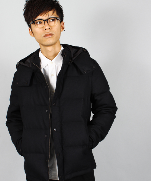 UNION STATION（ユニオンステーション）の「<FINEBOYS11月号 P123掲載　菅谷哲也さん 宮城大樹さん着用商品>FRENCH WOOL DOWN/フレンチダウンブルゾン（ダウンジャケット/コート・メンズ・ブルー/ブラック/グレー/グリーン/ネイビー・MEDIUM/LARGE/LL）」の2枚目の写真