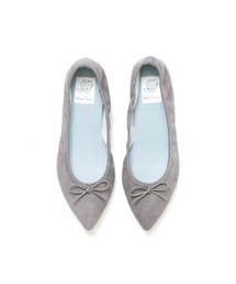 【レインフェア¥1,000OFF|9/23(水)まで】ポインテッドトゥ フラット バレエシューズ シープスエードシリーズ