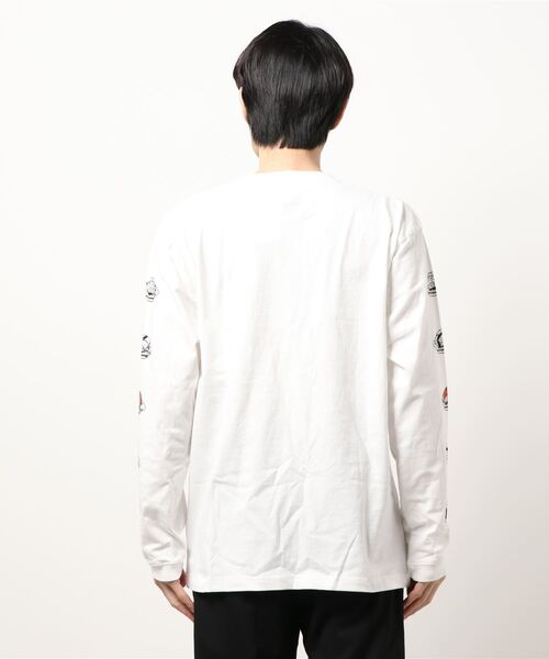 go slow caravan（ゴースローキャラバン）の「USA/C 回転寿司クマ ロングスリーブTEE（Tシャツ/カットソー・メンズ・ホワイト/ブラック・MEDIUM/LARGE/X-LARGE）」の15枚目の写真