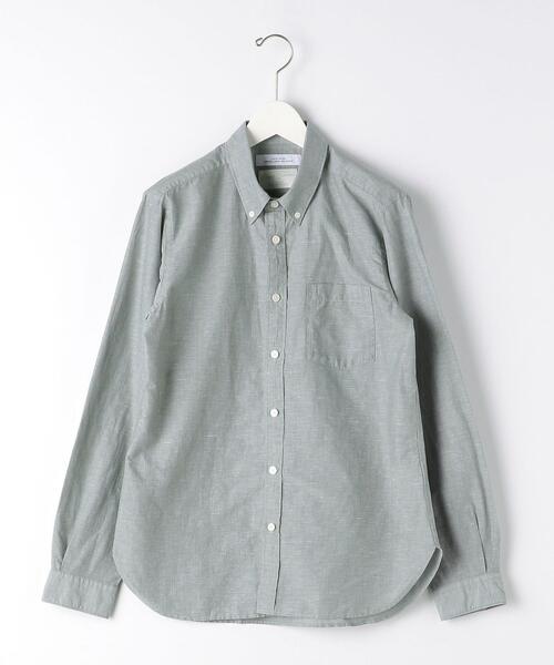 green label relaxing（グリーンレーベルリラクシング）の「CSM イージーリネン ボタンダウン 長袖 シャツ（シャツ/ブラウス・メンズ・ホワイト/ベージュ/ネイビー/ケリー・S/M/L/XL）」の18枚目の写真